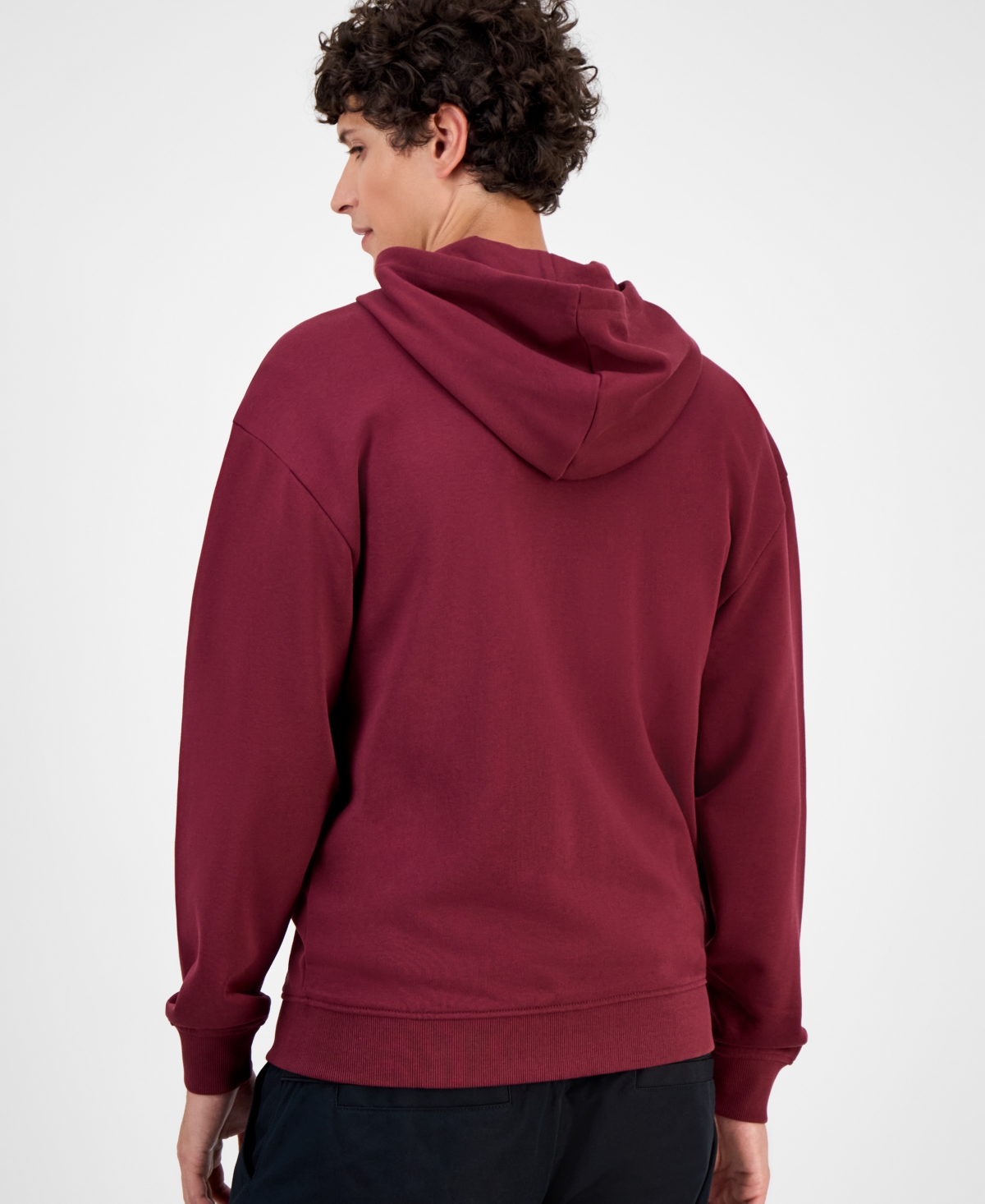 Hugo Boss Hugo By  Men's Cotton French Terry Zip Hoodie In Red