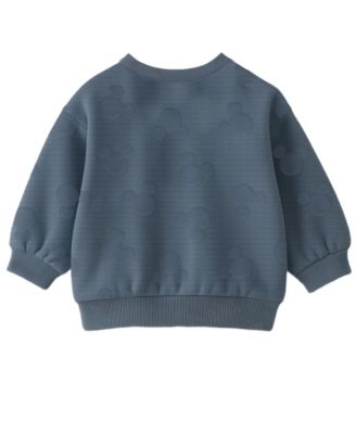 Baby Boys' Mickey Print Sweater, Bodysuit and Pants, 3-Piece Set