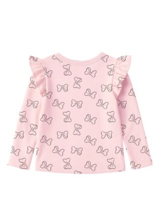 Baby Girls' Minnie Mouse Overall and Top, 2-Piece Set