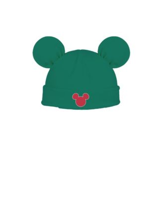 Baby Boys' Mickey and Pluto Holiday Coverall, Bodysuit, Cap, Bib and Pants, 5-Piece Set