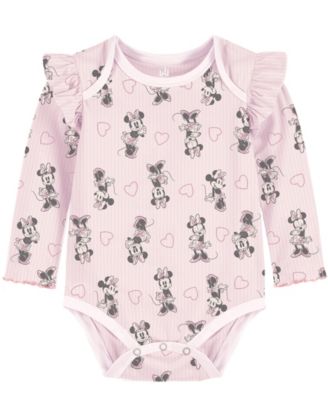 Baby Girls' Minnie Printed Bodysuit, Pants and Headband, 3-Piece Set