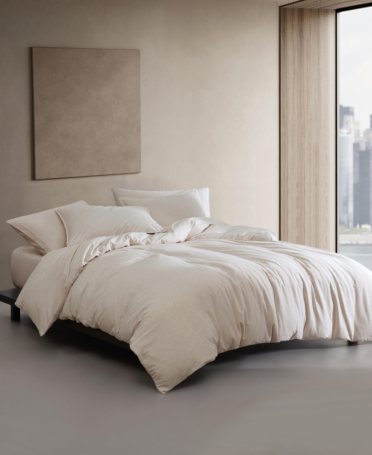 Calvin Klein Modern Cotton Melange Jersey 2-pc. Comforter Set, Twin Xl In Multi