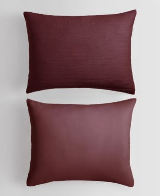 Washed Texture Solid Cotton Jacquard 3 Piece Comforter Set, Queen