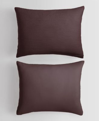 Washed Texture Solid Cotton Jacquard 3 Piece Comforter Set, Queen