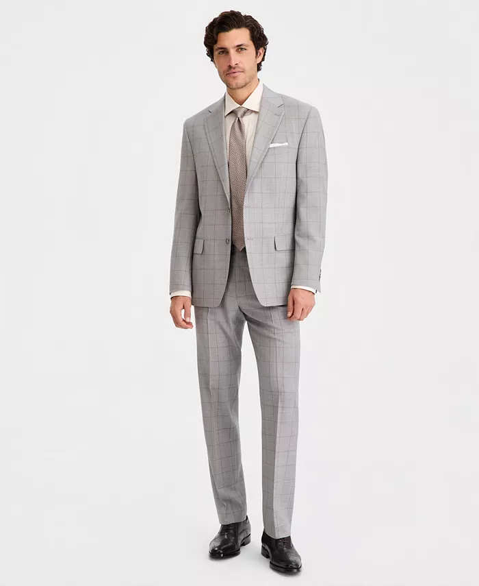 Men's Classic Fit Wool-Blend Suit Separates - thumbnail 10