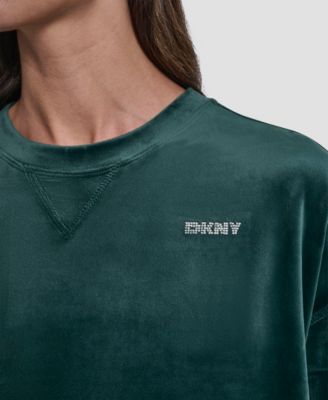 Women's Platinum Velour Crewneck Sweatshirt