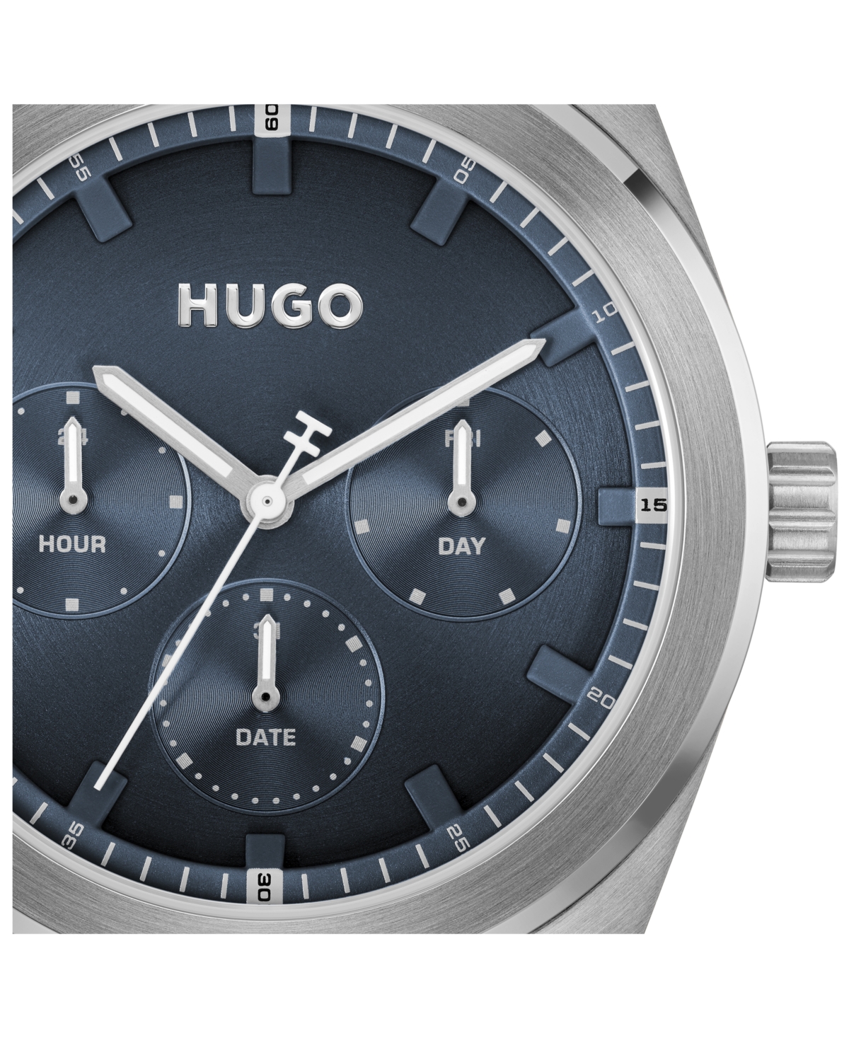 Hugo Boss Men's Bright Sport Quartz Multifunction Stainless Steel Watch, 42mm In Neutral