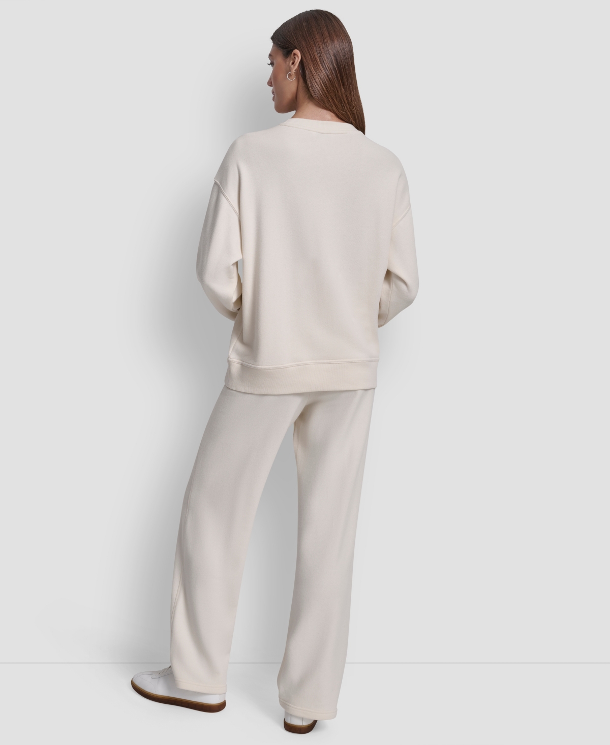 Dkny Jeans Petite Long Sleeves Sweatshirt In Neutral