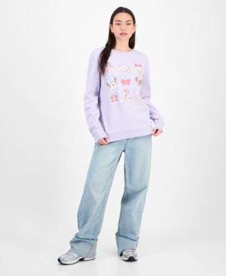 Juniors' Disney Characters Holiday Sweatshirt