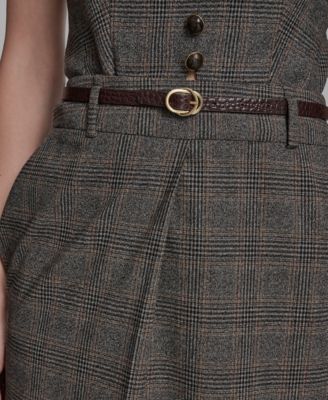 Women's Belted Midi Skirt