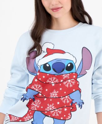 Juniors' Stitch Holiday Graphic Sweatshirt