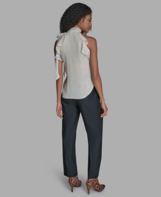 Women's Solid Halter Neck Blouse