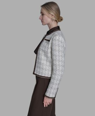 Women's Tweed Open-Front Jacket