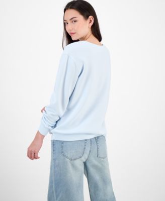 Juniors' Stitch Sledding Graphic Sweatshirt