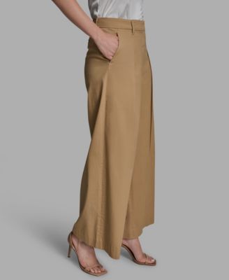 Women's Pleated Wide-Leg Pants