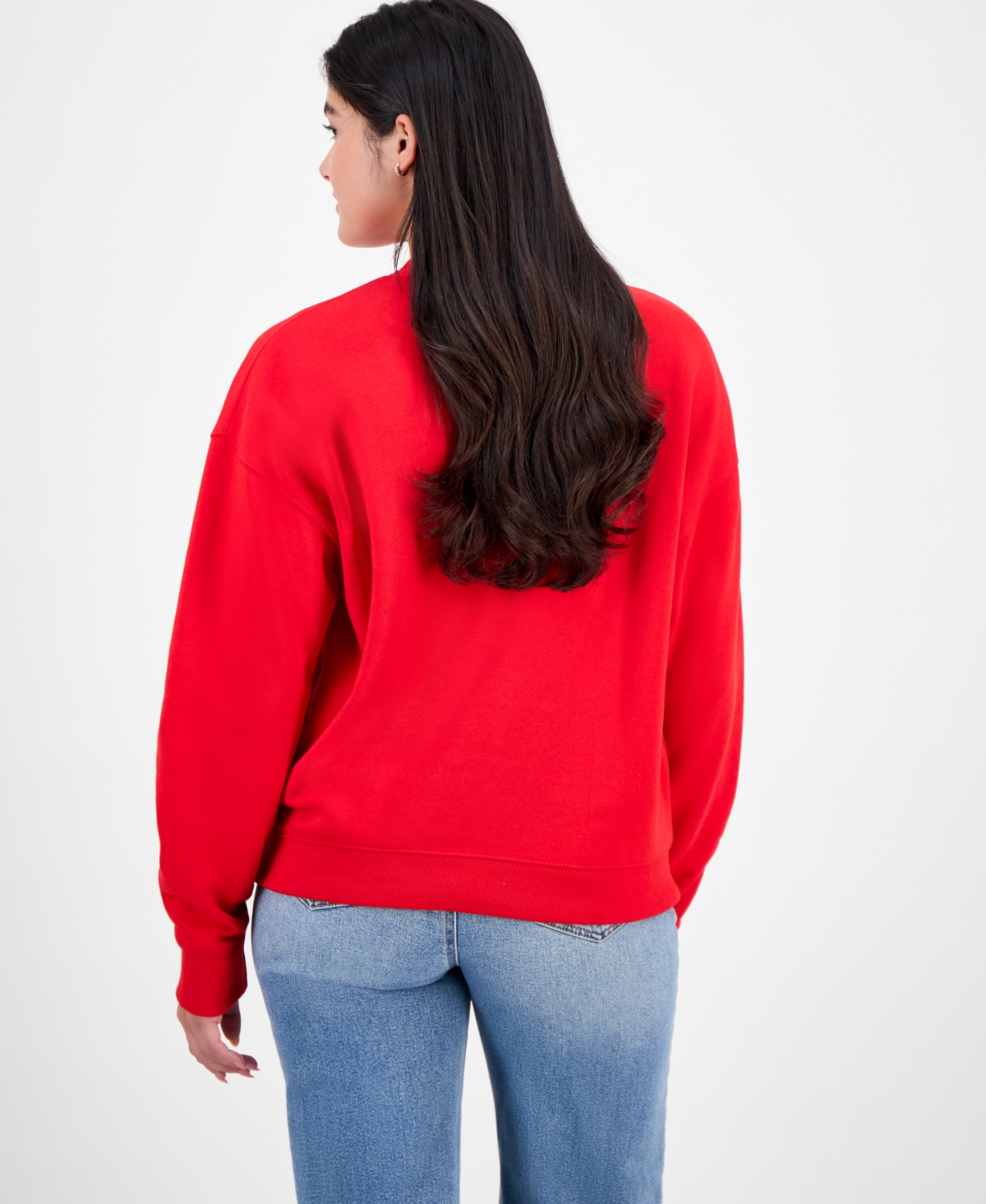Rudolph Juniors' She Said I'm Cute Fleece Sweatshirt In Red