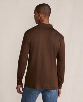 Men's Long Sleeve Cotton Supima Polo Shirt