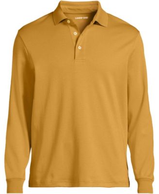 Men's Big and Tall Long Sleeve Super Soft Supima Polo Shirt