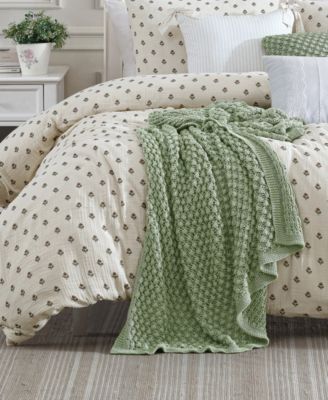 Block Print Gauze Cotton 3-Pc. Duvet Cover Set, King