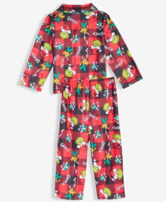 Boys 4-10 Printed Coat Pajama Set