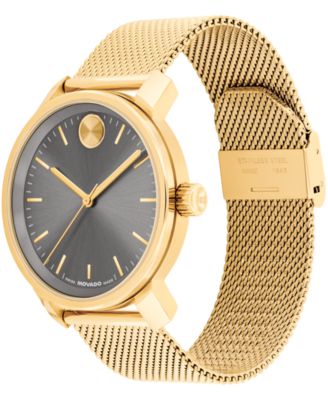 Men's Bold Access Swiss Quartz Gold Steel Watch, 41mm