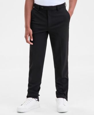 Boys' 8-20 Flat-Front Knit Tailored Pants