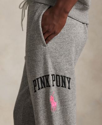 Men's Pink Pony Fleece Knit Sweatpants