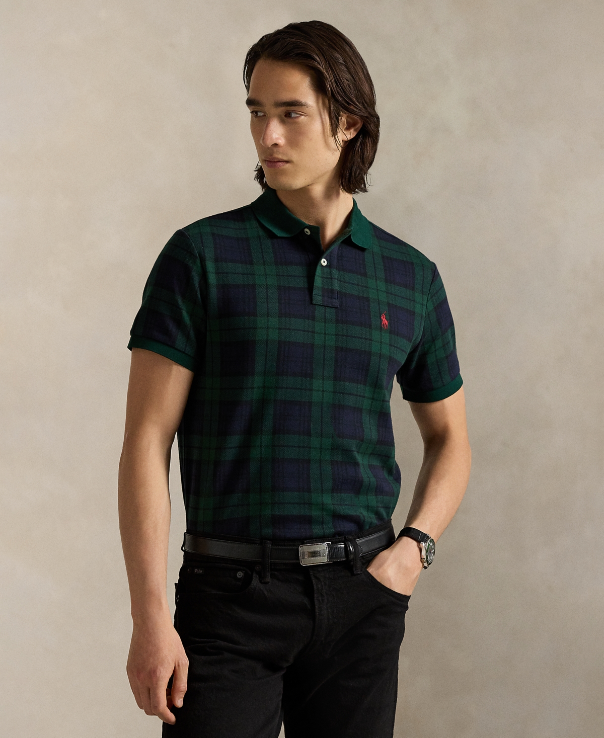 Polo Ralph Lauren Classic Fit Palid Jacquard Cotton Polo In Multi