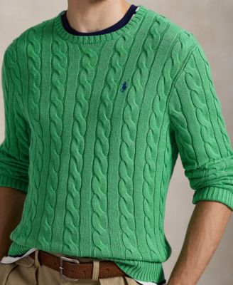 Men's Cable-Knit Cotton Sweater