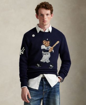 Polo Ralph Lauren - Men's Yankees Bear Long Sleeve Sweater
