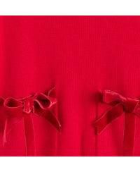 Women's Wool-Cashmere Velvet Bow Sweater