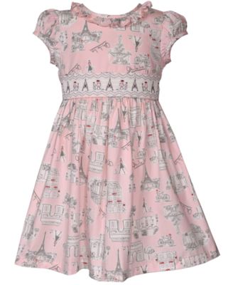 Toddler and Little Girls' Paris Smocked Dress