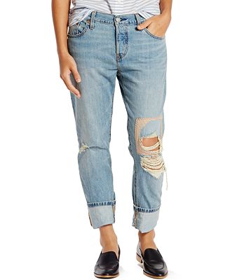 Levi's® 501® CT Customized Tapered Boyfriend Jeans - Juniors Jeans - Macy's