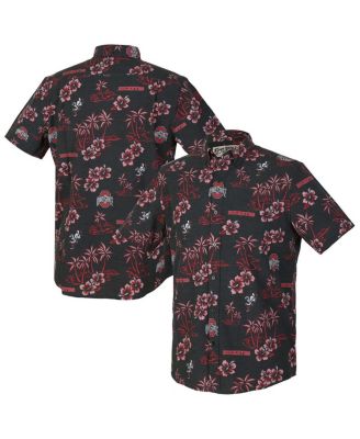 Reyn Spooner - Men's Black Ohio State Buckeyes Kekai Classic Tri-Blend Button-Down Shirt