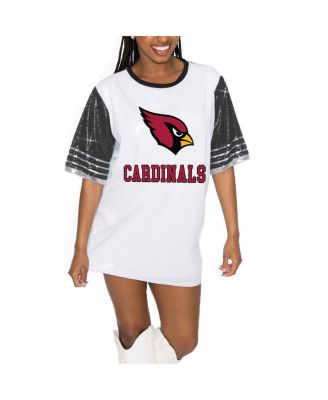 Gameday Couture - Women's White/Black Arizona Cardinals Bling It Full Sequin Jersey Dress