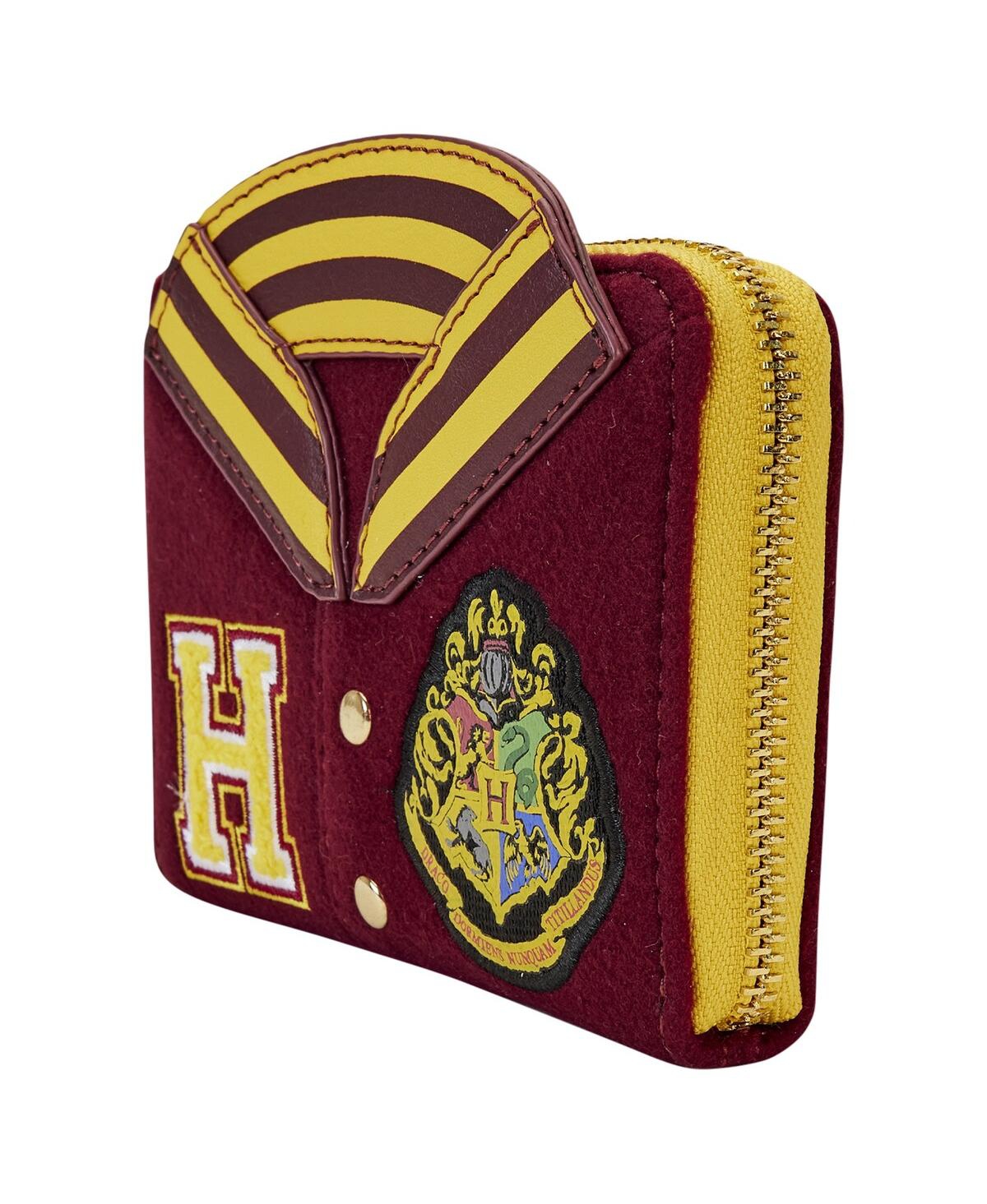Loungefly Harry Potter Gryffindor Varsity Zip-around Wallet In Burgundy