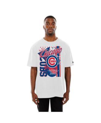 Men's White Chicago Cubs Big Graphic Domestic T-Shirt