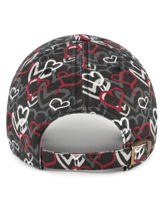 Girls Preschool Black Washington Commanders Mural Clean Up Adjustable Hat