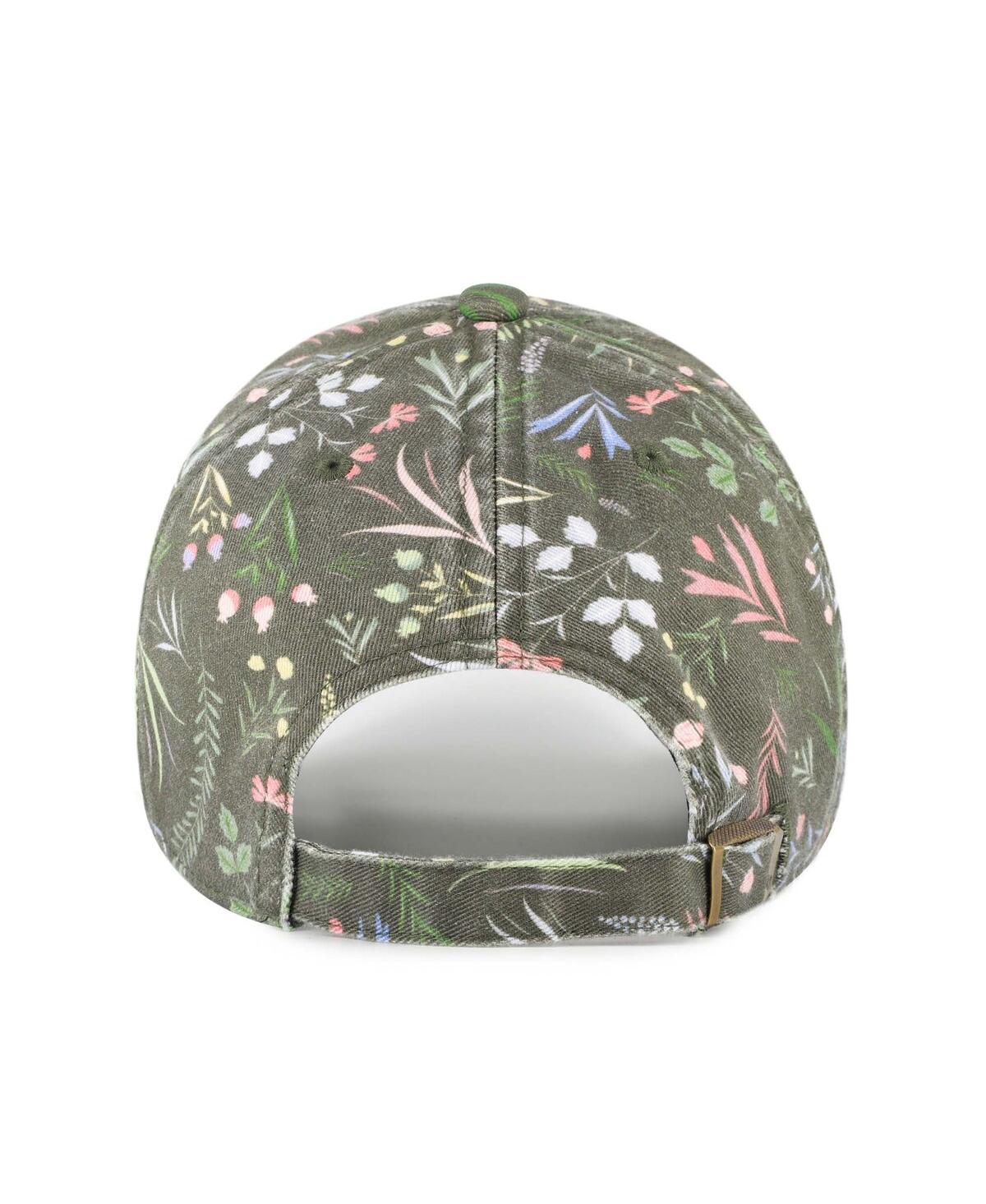 47 Brand Women's Moss Green North Carolina Tar Heels Verbena Clean Up Adjustable Hat In Green