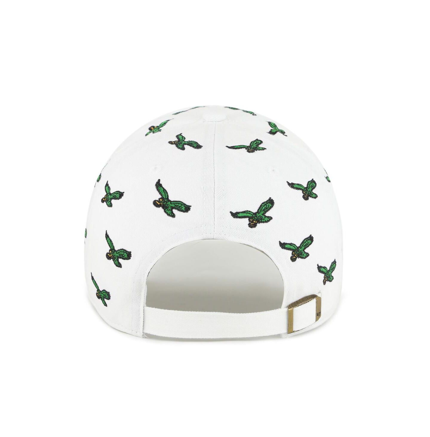 Мужская кепка '47 Brand and White Philadelphia Eagles Confetti Clean Up Adjustable Hat — фото 2