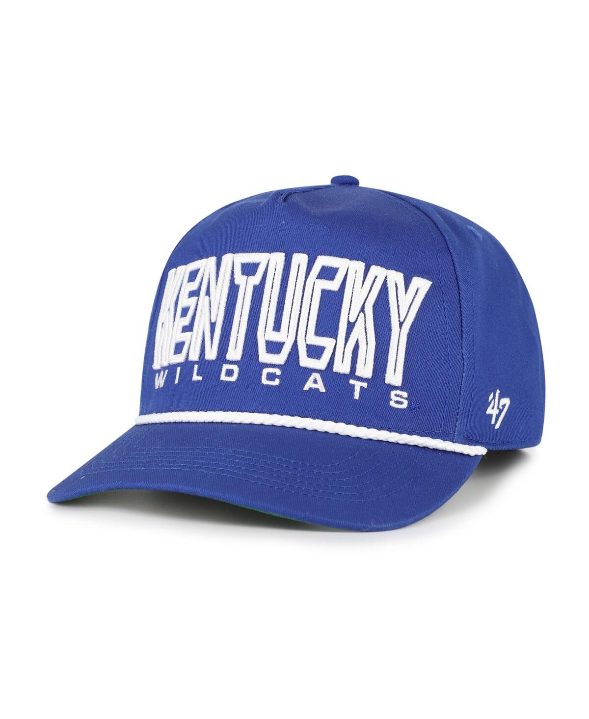 47 Brand Big Boys And Girls Royal Kentucky Wildcats Byline Hitch Adjustable Hat In Blue