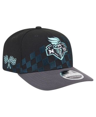 New Era - Men's and Women's&nbsp;Black New York Liberty 9SEVENTY Checkerboard Print Adjustable Hat