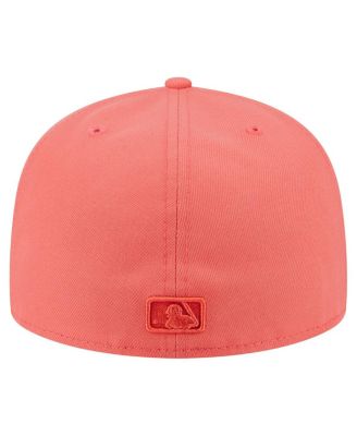 Men's Coral Houston Astros Color Pack A-Frame 59FIFTY Fitted Hat