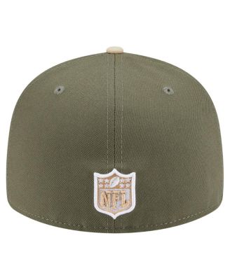 Men's&nbsp;Light Beige/Olive Philadelphia Eagles Two-Tone Color Pack Split Panel 59FIFTY Fitted Hat
