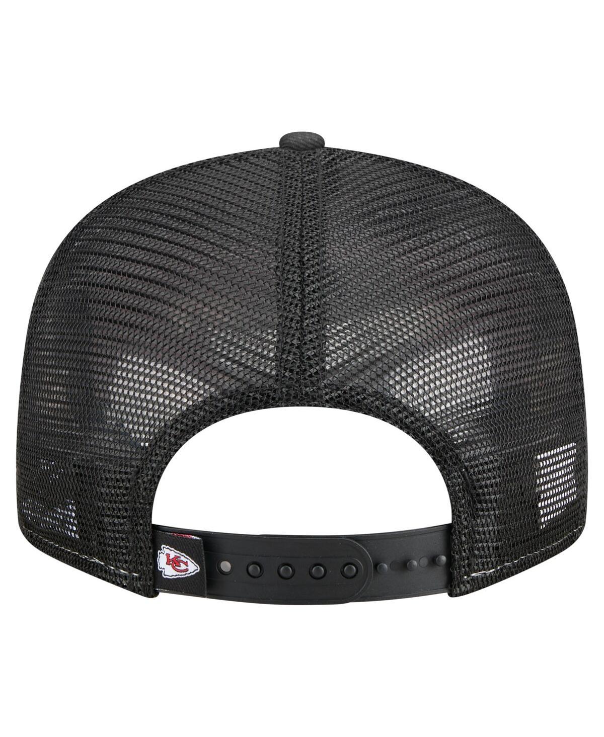 New Era Men'sâ Red/black Kansas City Chiefs Outdoor Split Panel 9fifty Snapback Hat In Black