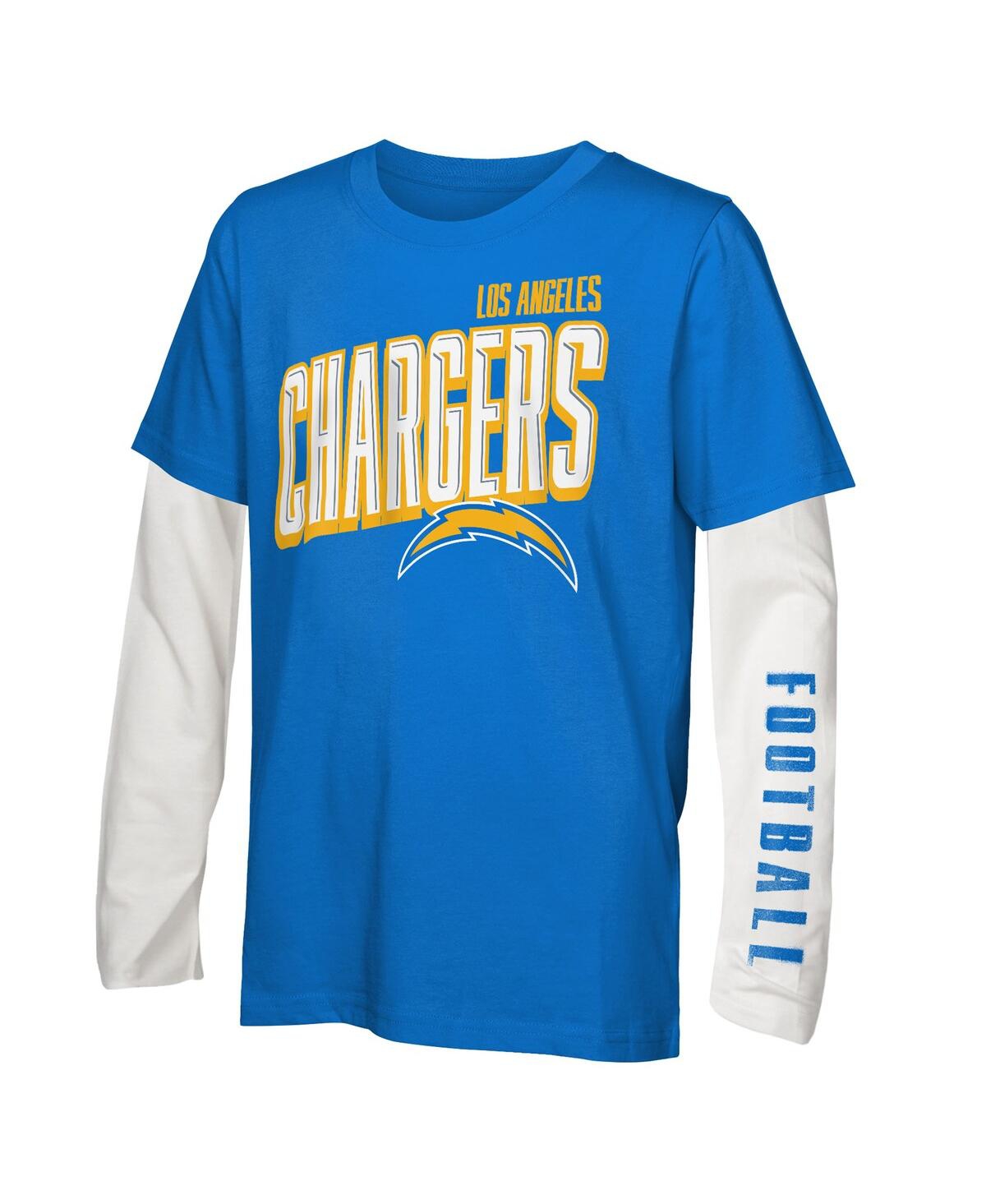 Outerstuff Preschool Los Angeles Chargers The Mix Combo T-shirt Set In Multi