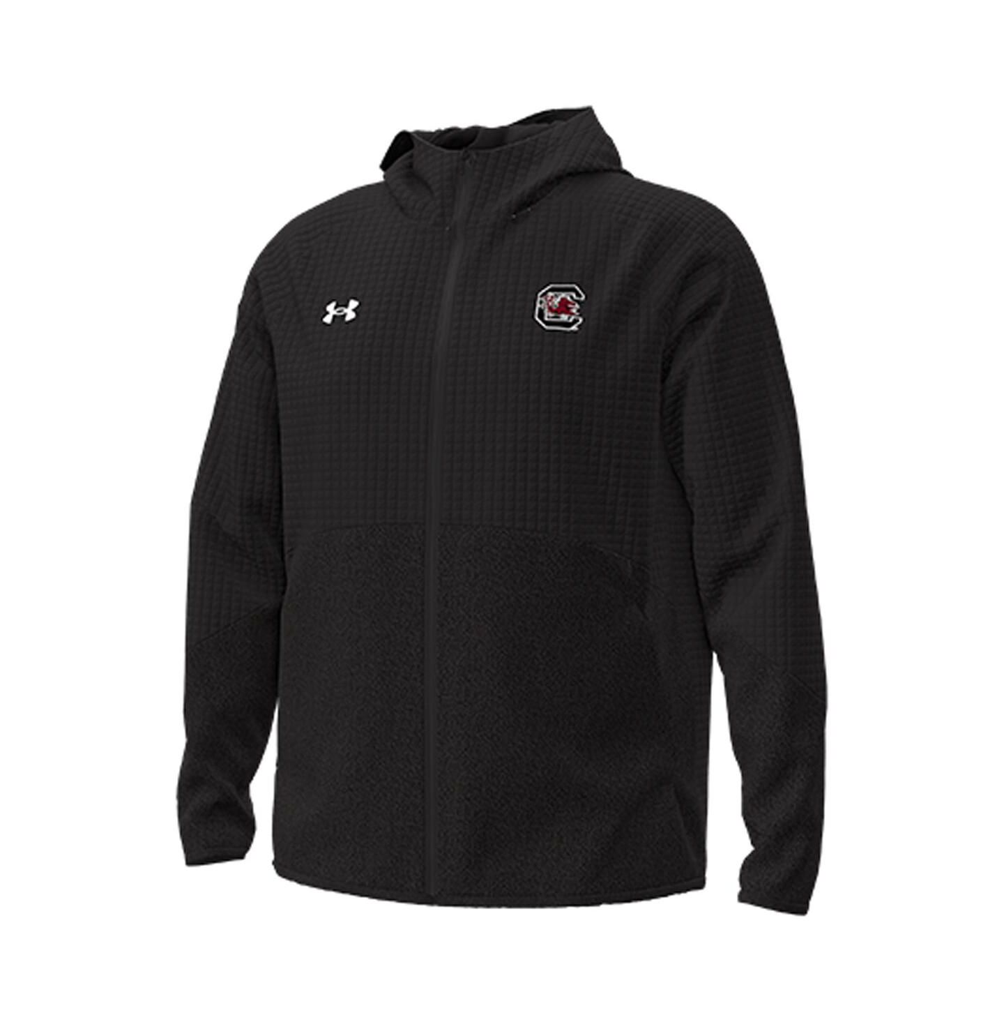 Мужская куртка Under Armour Black South Carolina Gamecocks Unstoppable Raglan Full-Zip — фото 3