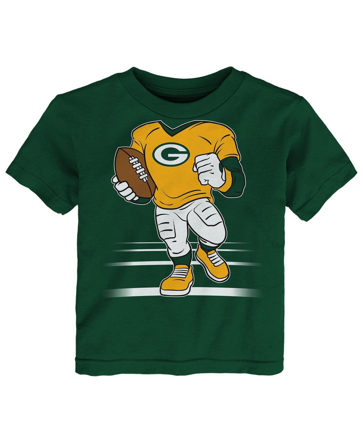 Outerstuff Toddler Green Bay Packers Game Fit T-shirt In Green
