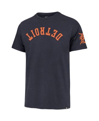 Men's Navy Detroit Tigers Upside Down Two-Peat Franklin T-Shirt