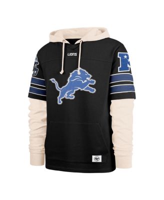 Men's Black Detroit Lions Split Zone Cornerback Duo Hoodie